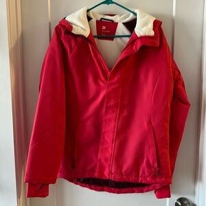 Red ski/snowboarding jacket